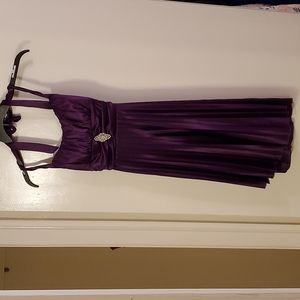 Speechless purple small dress accented with removeable brooch